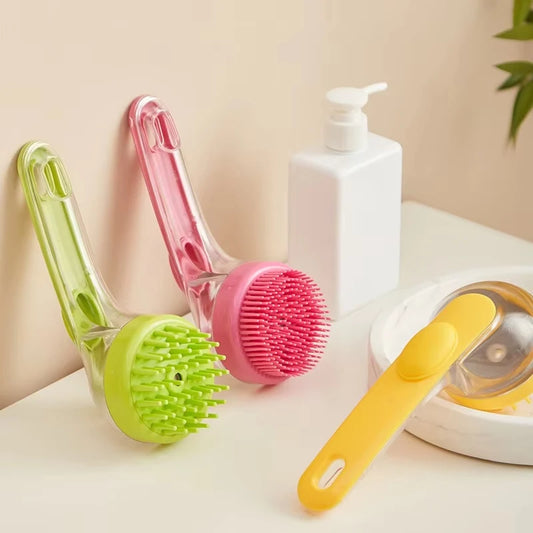 PawSpaโข 2-in-1 Bath Brush & Shampoo Dispenser | Massage, Clean & Pamper in One